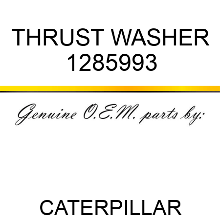 THRUST WASHER 1285993