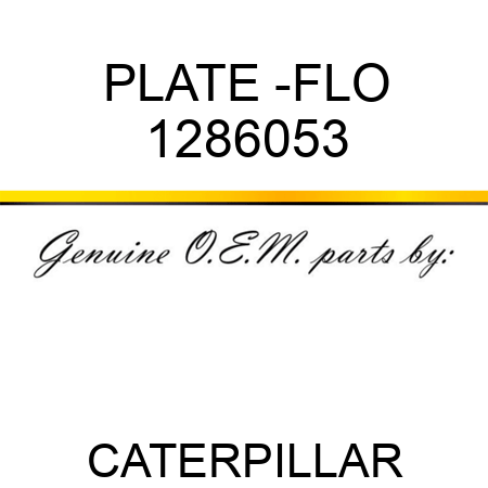 PLATE -FLO 1286053
