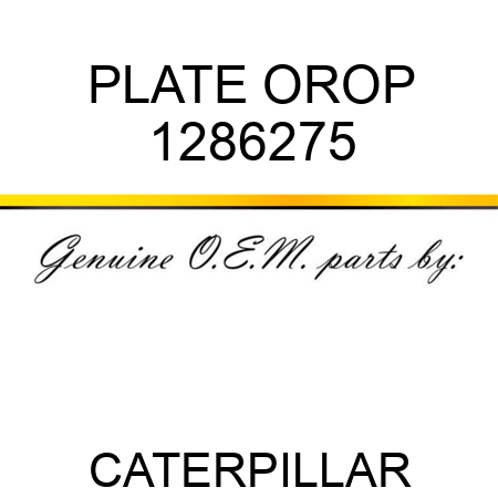 PLATE OROP 1286275