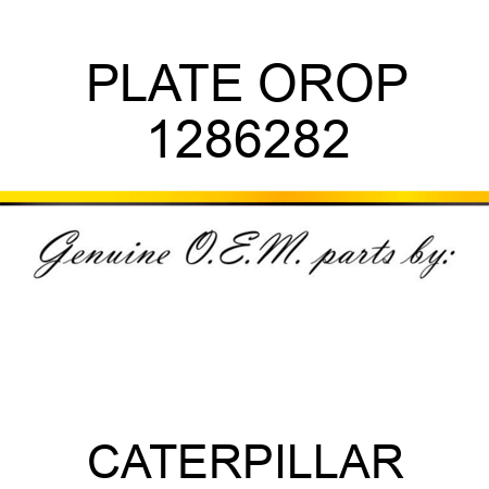 PLATE OROP 1286282