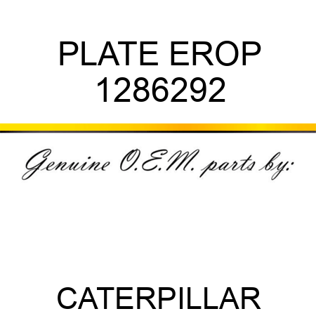 PLATE EROP 1286292