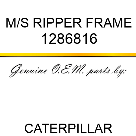 M/S RIPPER FRAME 1286816