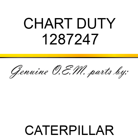 CHART DUTY 1287247