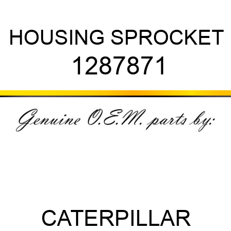 HOUSING SPROCKET 1287871
