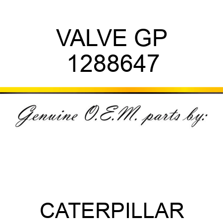 VALVE GP 1288647