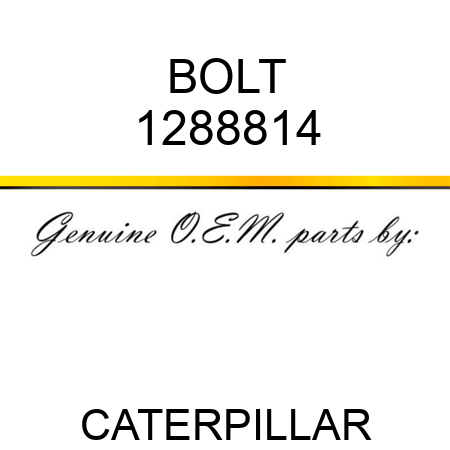 BOLT 1288814