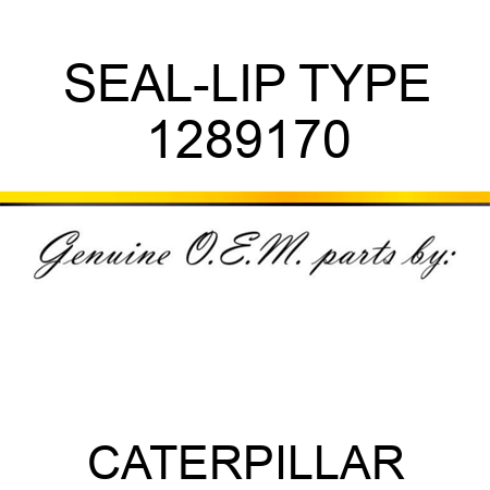 SEAL-LIP TYPE 1289170