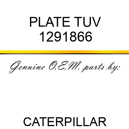 PLATE TUV 1291866