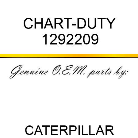 CHART-DUTY 1292209