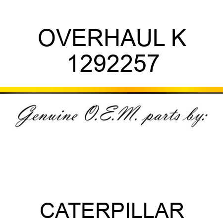 OVERHAUL K 1292257