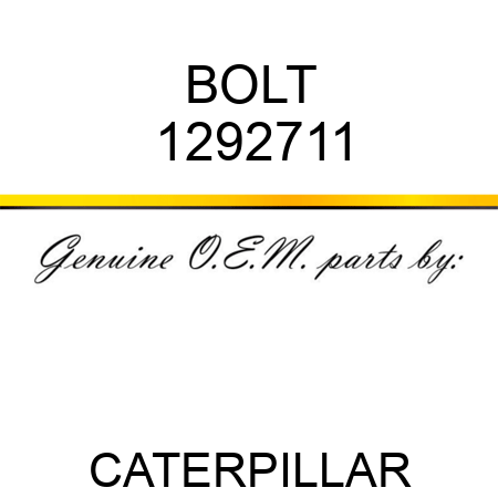 BOLT 1292711