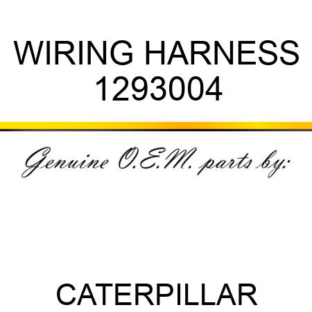 WIRING HARNESS 1293004