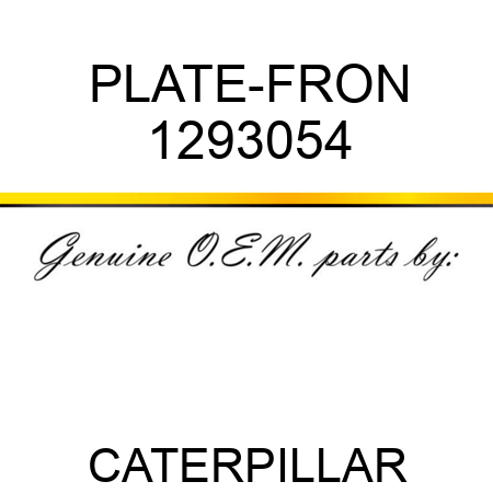PLATE-FRON 1293054