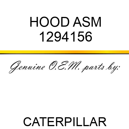 HOOD ASM 1294156