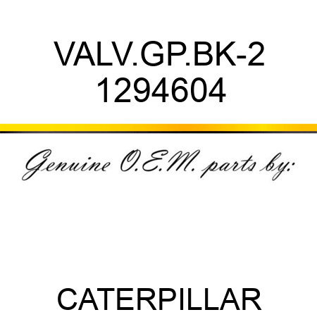 VALV.GP.BK-2 1294604