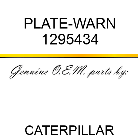 PLATE-WARN 1295434