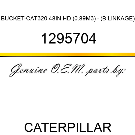 BUCKET-CAT320 48IN HD (0.89M3) - (B LINKAGE) 1295704