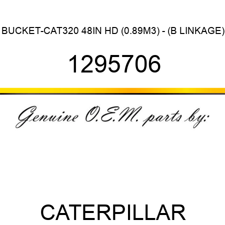 BUCKET-CAT320 48IN HD (0.89M3) - (B LINKAGE) 1295706