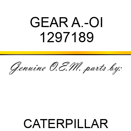 GEAR A.-OI 1297189