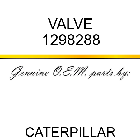 VALVE 1298288