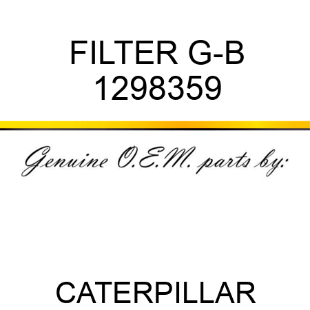 FILTER G-B 1298359