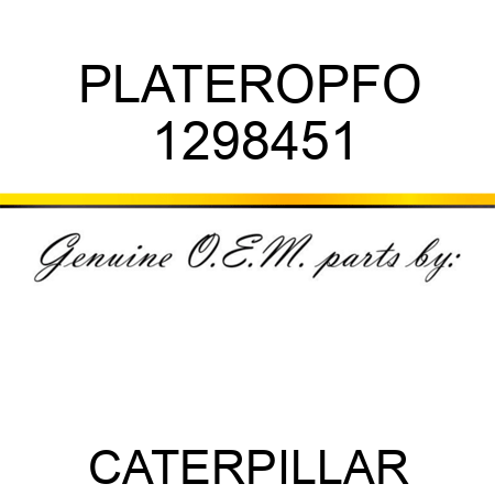PLATEROPFO 1298451