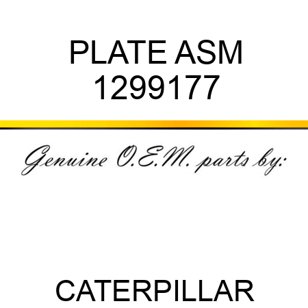PLATE ASM 1299177