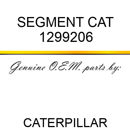 SEGMENT CAT 1299206