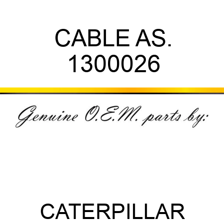 CABLE AS. 1300026