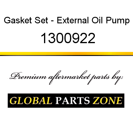 Gasket Set - External Oil Pump 1300922