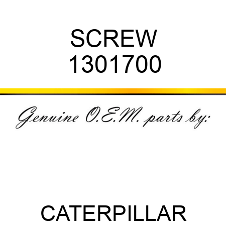 SCREW 1301700