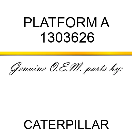 PLATFORM A 1303626