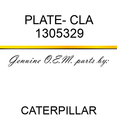 PLATE- CLA 1305329