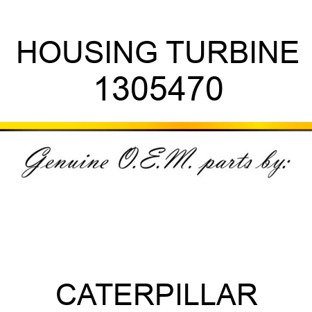 HOUSING TURBINE 1305470