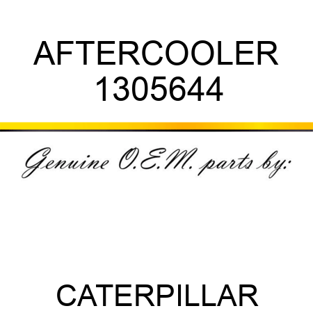 AFTERCOOLER 1305644