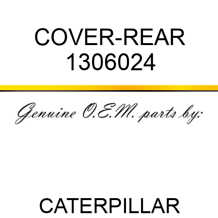 COVER-REAR 1306024