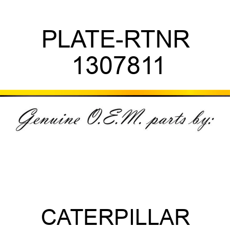 PLATE-RTNR 1307811