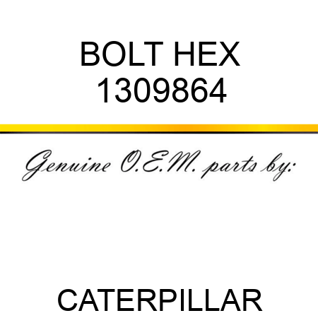 BOLT HEX 1309864