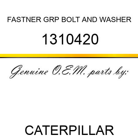 FASTNER GRP, BOLT AND WASHER 1310420
