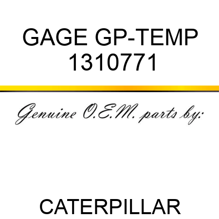 GAGE GP-TEMP 1310771
