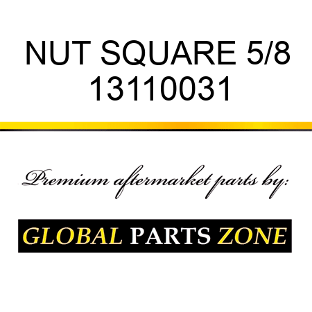 NUT SQUARE 5/8 13110031