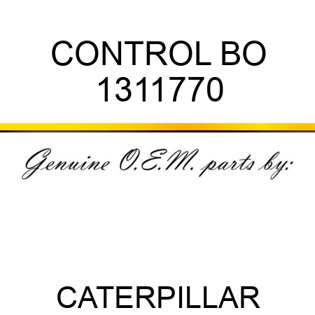 CONTROL BO 1311770