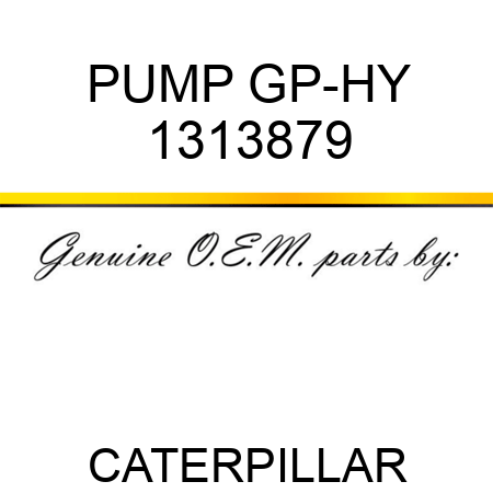 PUMP GP-HY 1313879