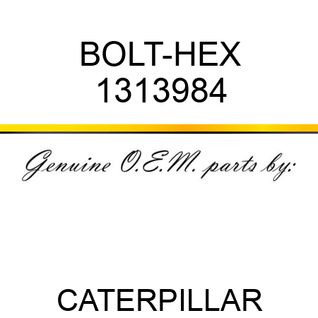 BOLT-HEX 1313984