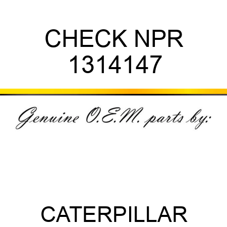 CHECK NPR 1314147