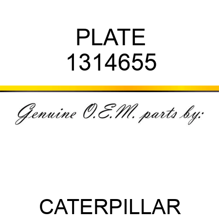 PLATE 1314655