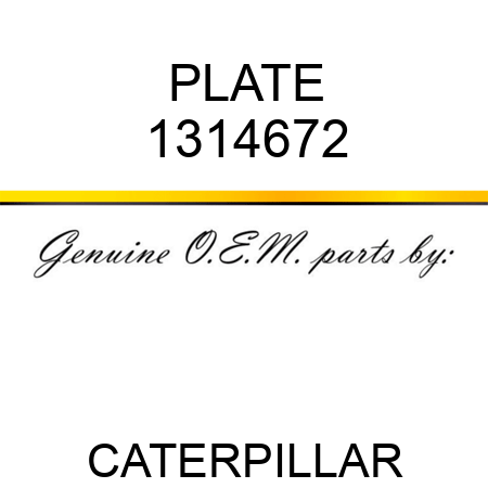 PLATE 1314672