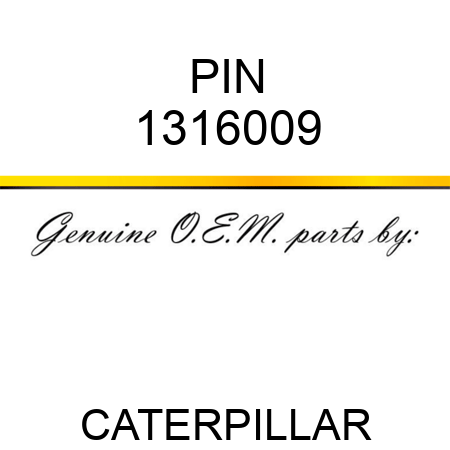 PIN 1316009