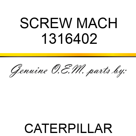 SCREW MACH 1316402