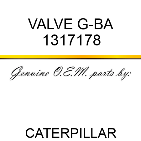 VALVE G-BA 1317178